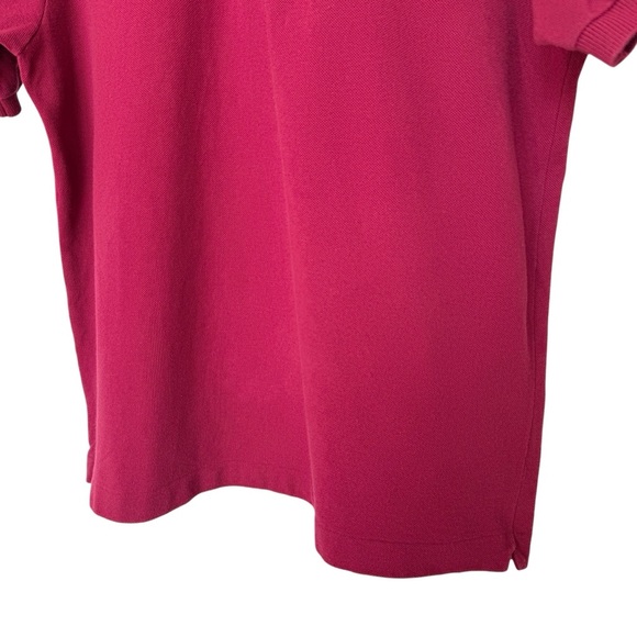 Lacoste Men's Polo Shirt Red Size L Short Sleeve Casual Collared Cotton 2 Button - Picture 3 of 11